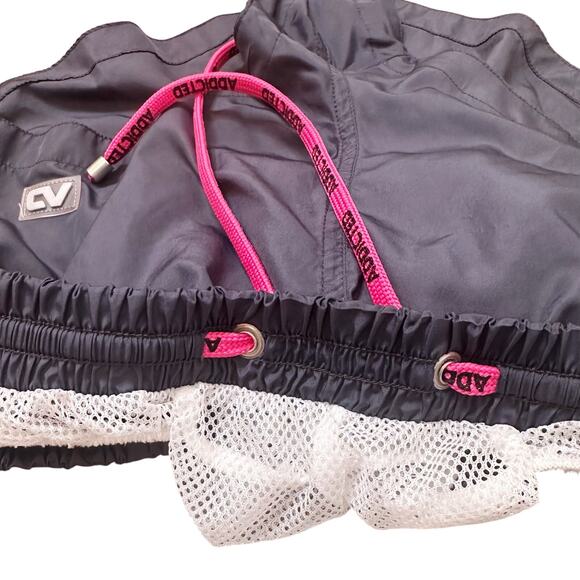 ADDICTED Basic Mini Swim Shorts Charcoal Grey Pink Barcelona Large 34 Waist - Picture 7 of 14